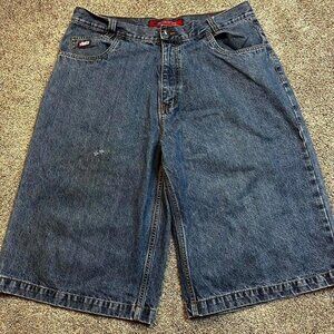 Vintage Y2K punk Mecca baggy long‎ shorts size 38